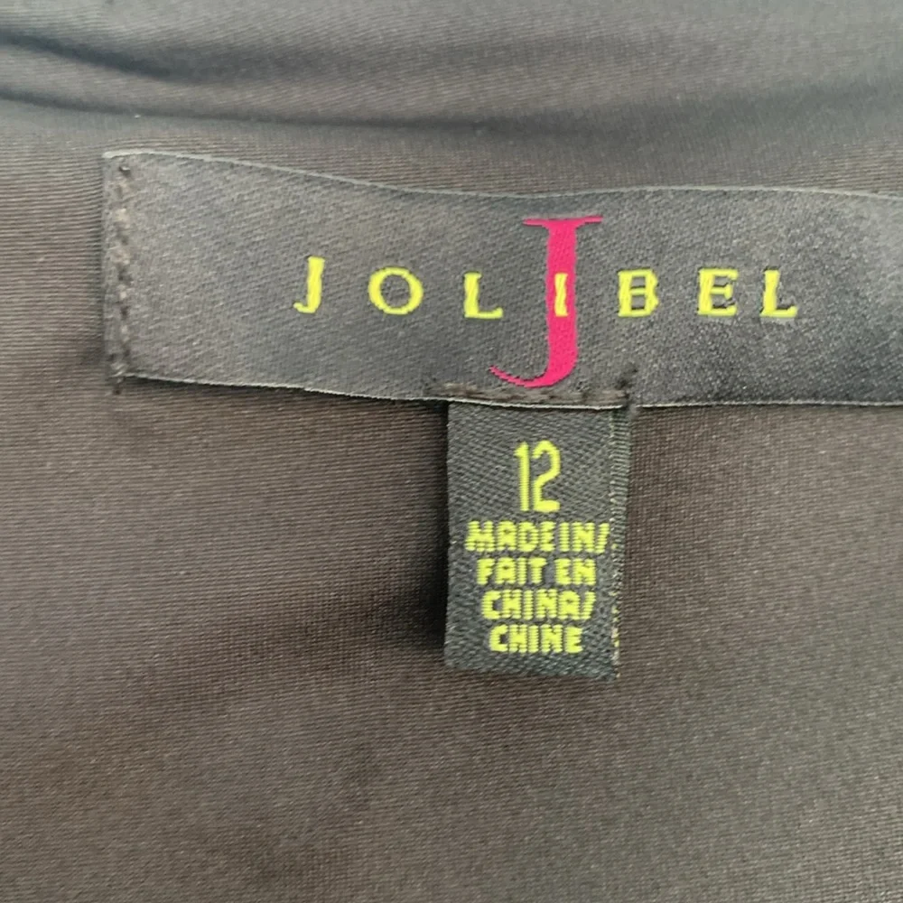 Jolibel sleeveless lined dress with removable jewelry necklace detail size 12 - Picture 6 of 11